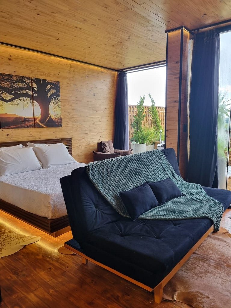 Suíte Itaimbezinho – Cabana com Hidro e Lareira